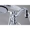 Kingston Brass CC6014T1 Clawfoot Tub Faucet with Hand Shower, Polished Chrome CC6014T1 - alternate 5